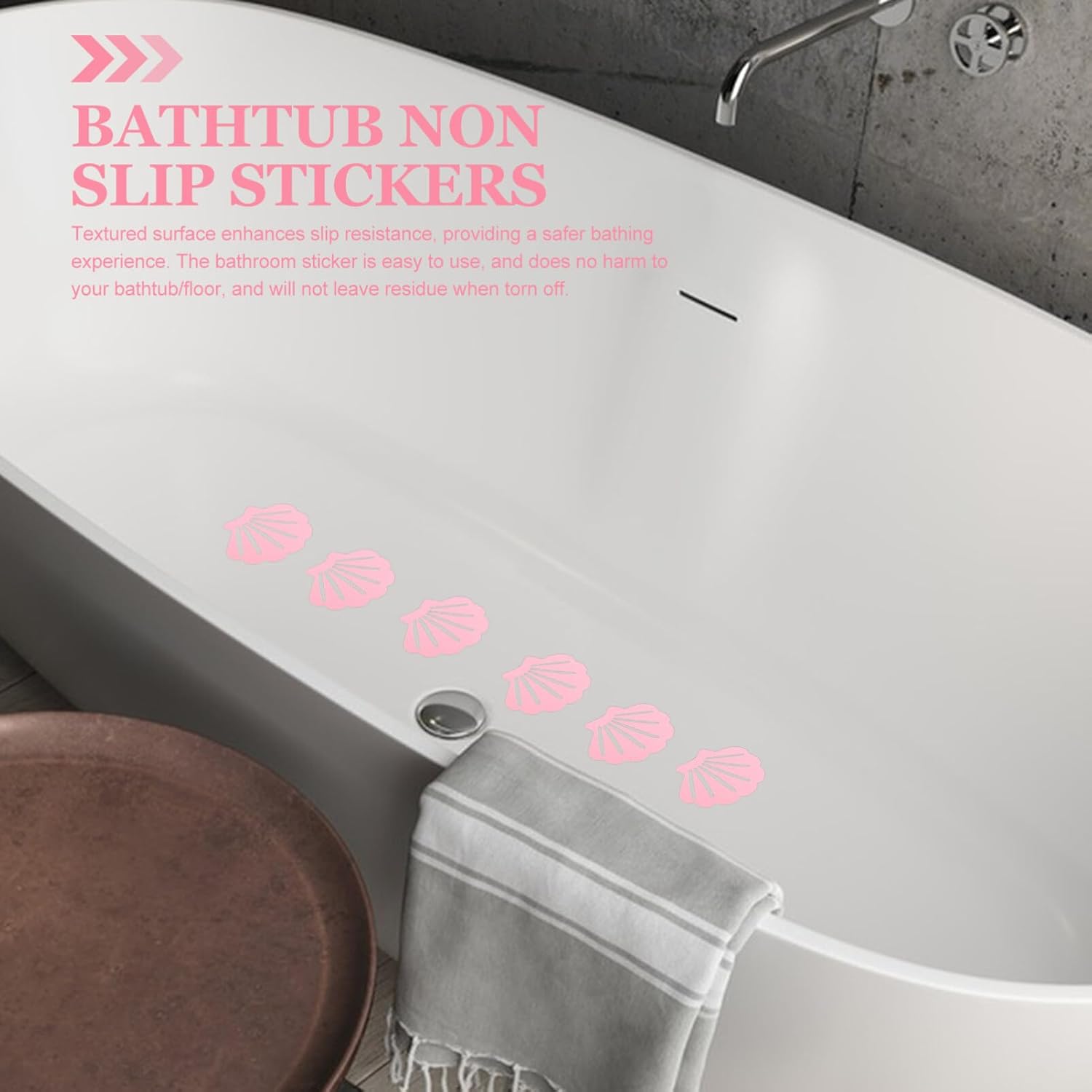 STOBAZA Non-Slip Bathtub Stickers for Safety and Style