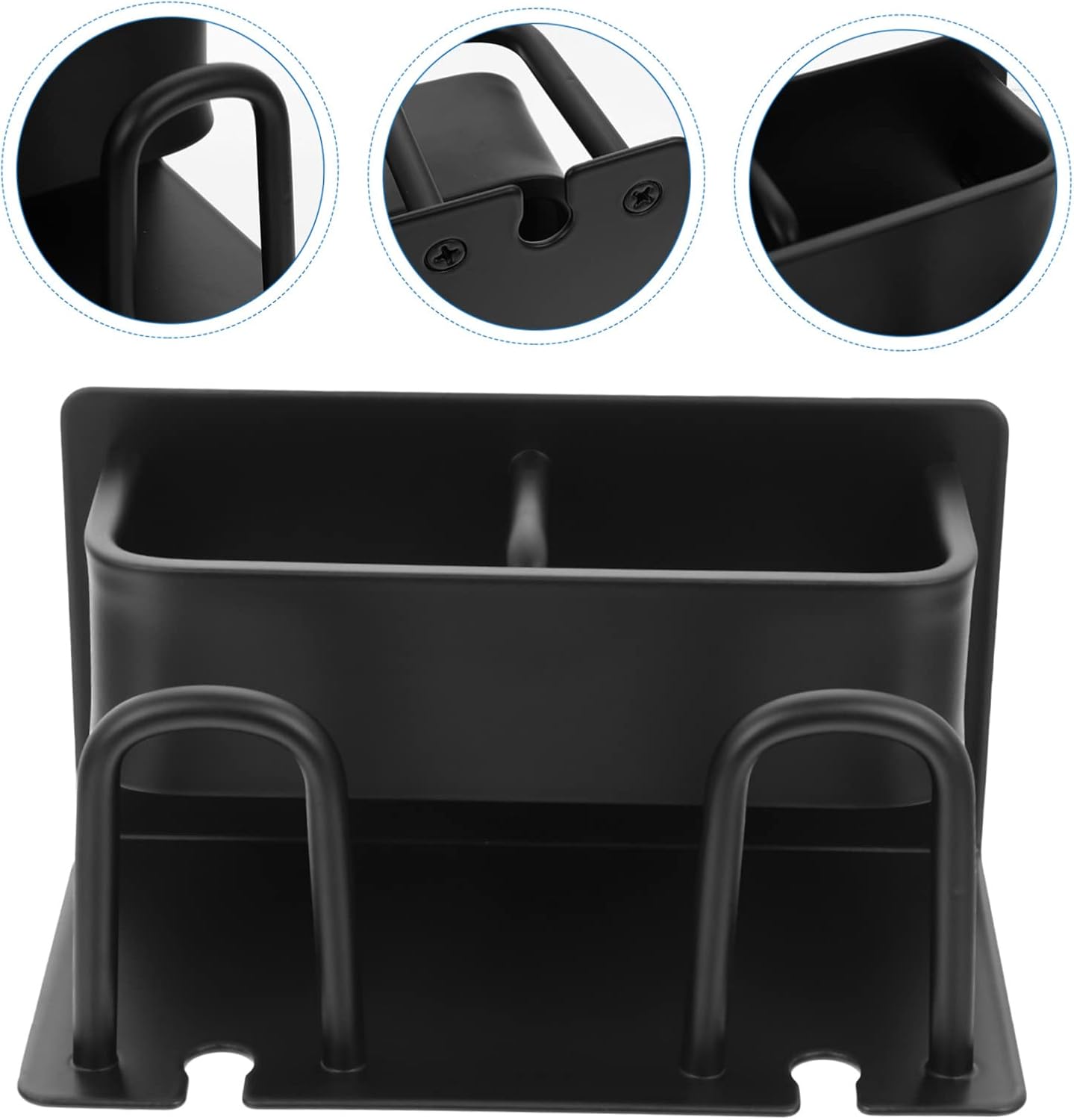 Wall Mounted Aluminum Toothbrush Holder with Cup Holder
