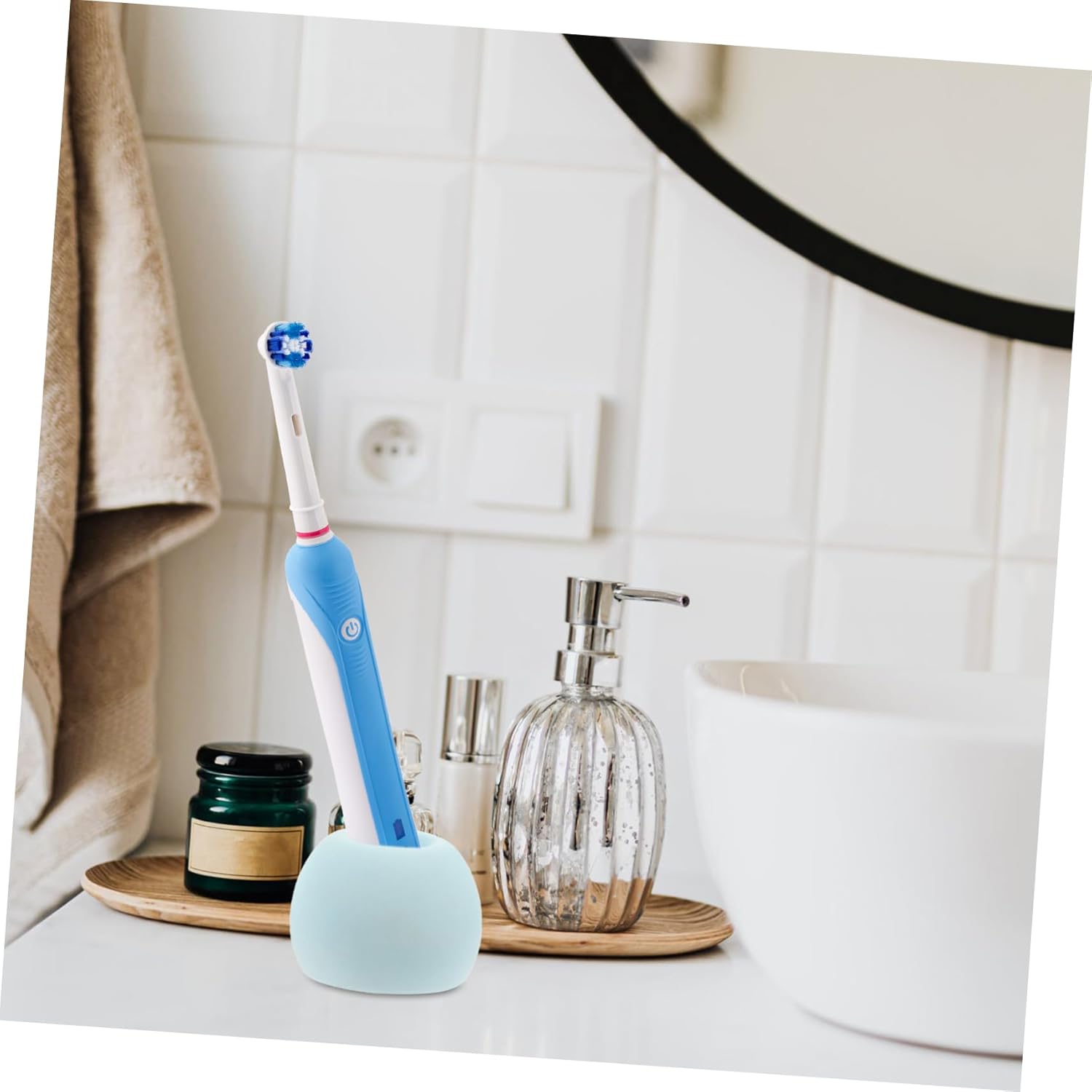 TOPPERFUN 3 Piece Electric Toothbrush Holder