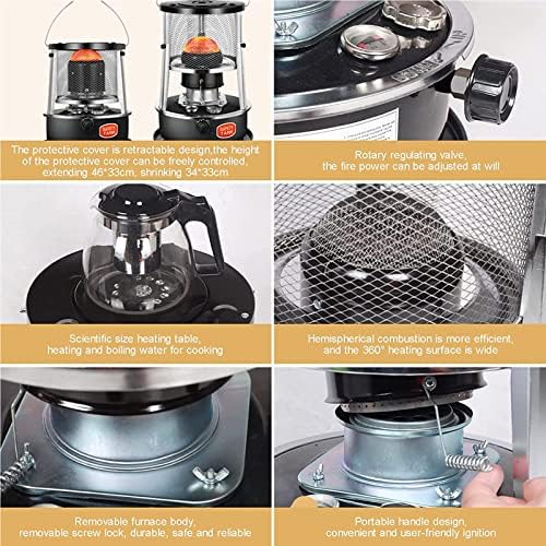 Kerosene Stove Heater with Adjustable Height and Oil Gauge