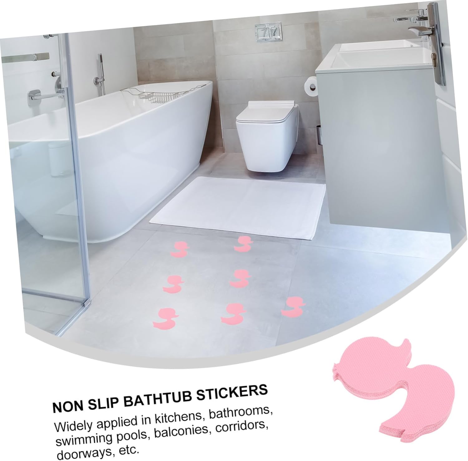 STOBAZA 12pcs Anti-Slip Bath Stickers for Safety