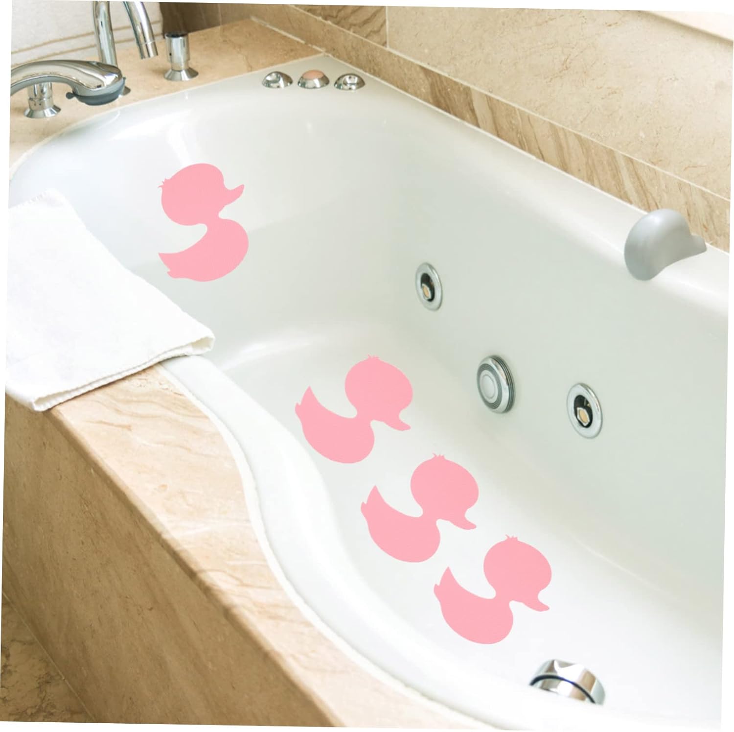BEBEMOKO 24pcs Non-Slip Stickers for Bathrooms and Showers Safety