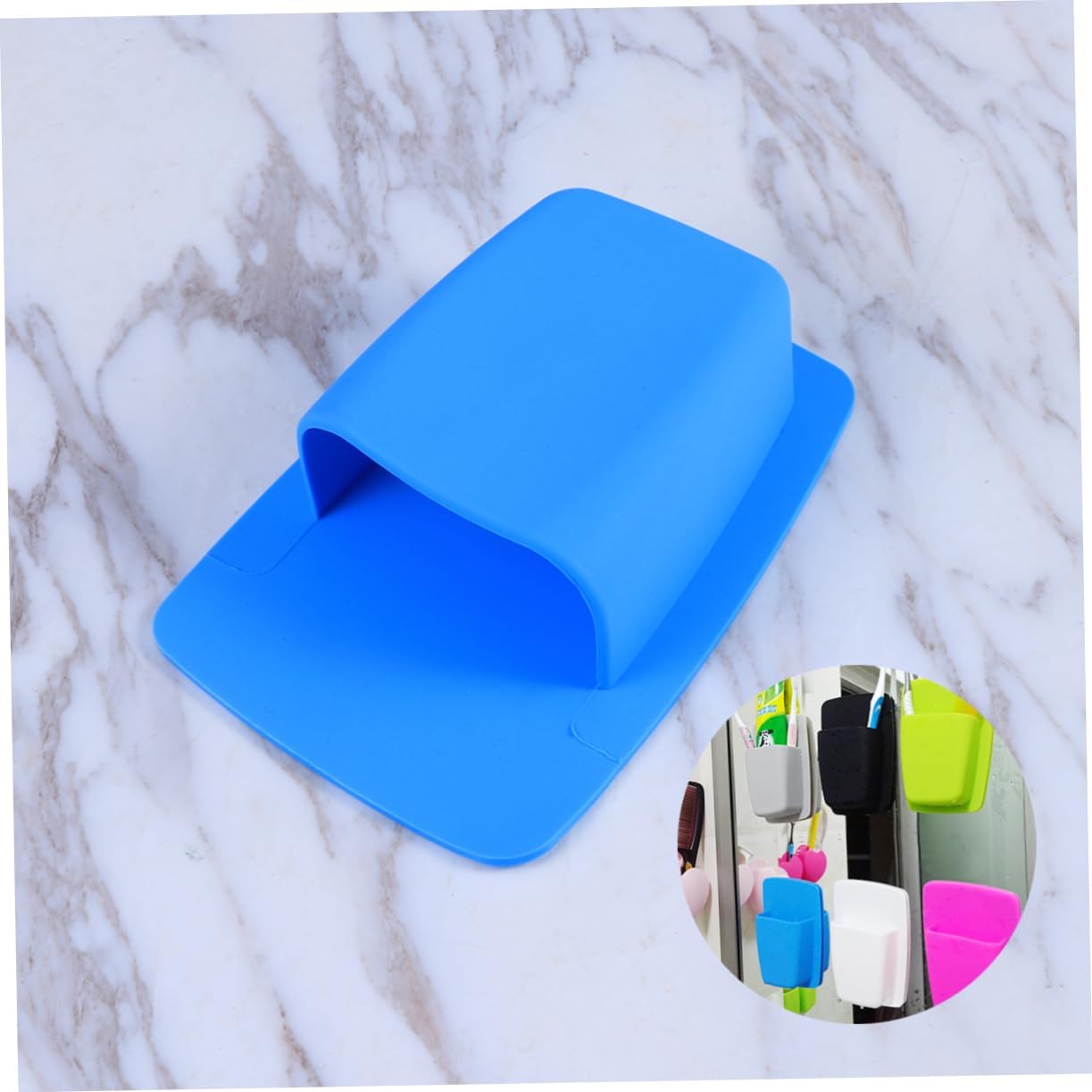 VOSAREA Wall-Mounted Silicone Toothbrush Holder