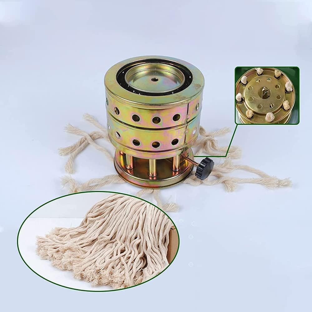 Outdoor Kerosene Heater with Green Glass Burner