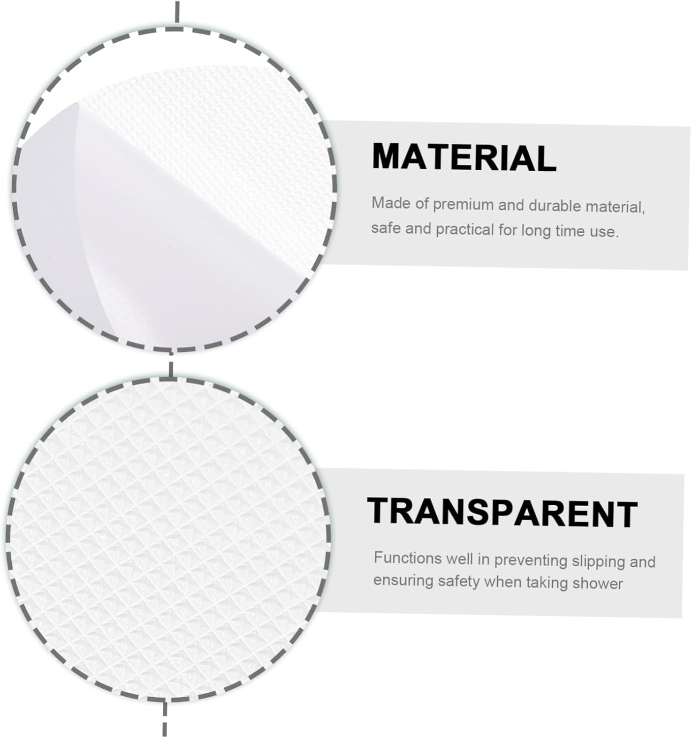 LIFKICH 1Set Flower Shape Non-Slip Bathroom Stickers