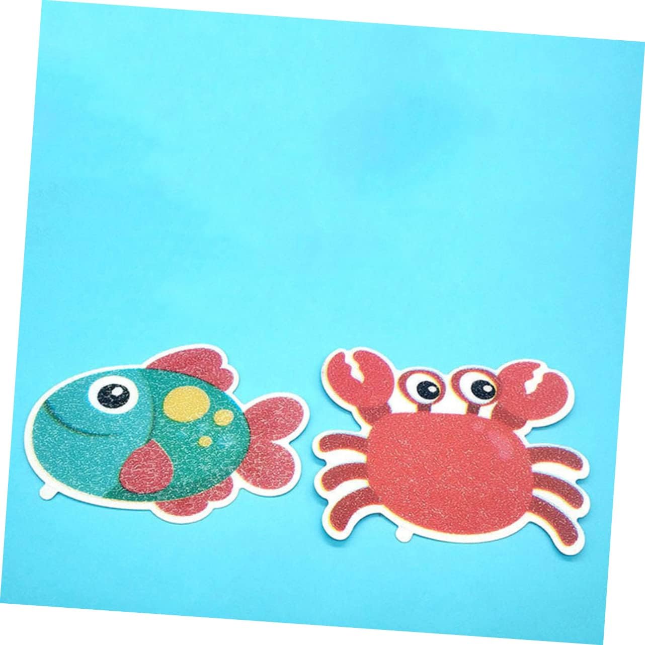 Non-Slip Bath Grip Stickers Crab Design Frosted Decals