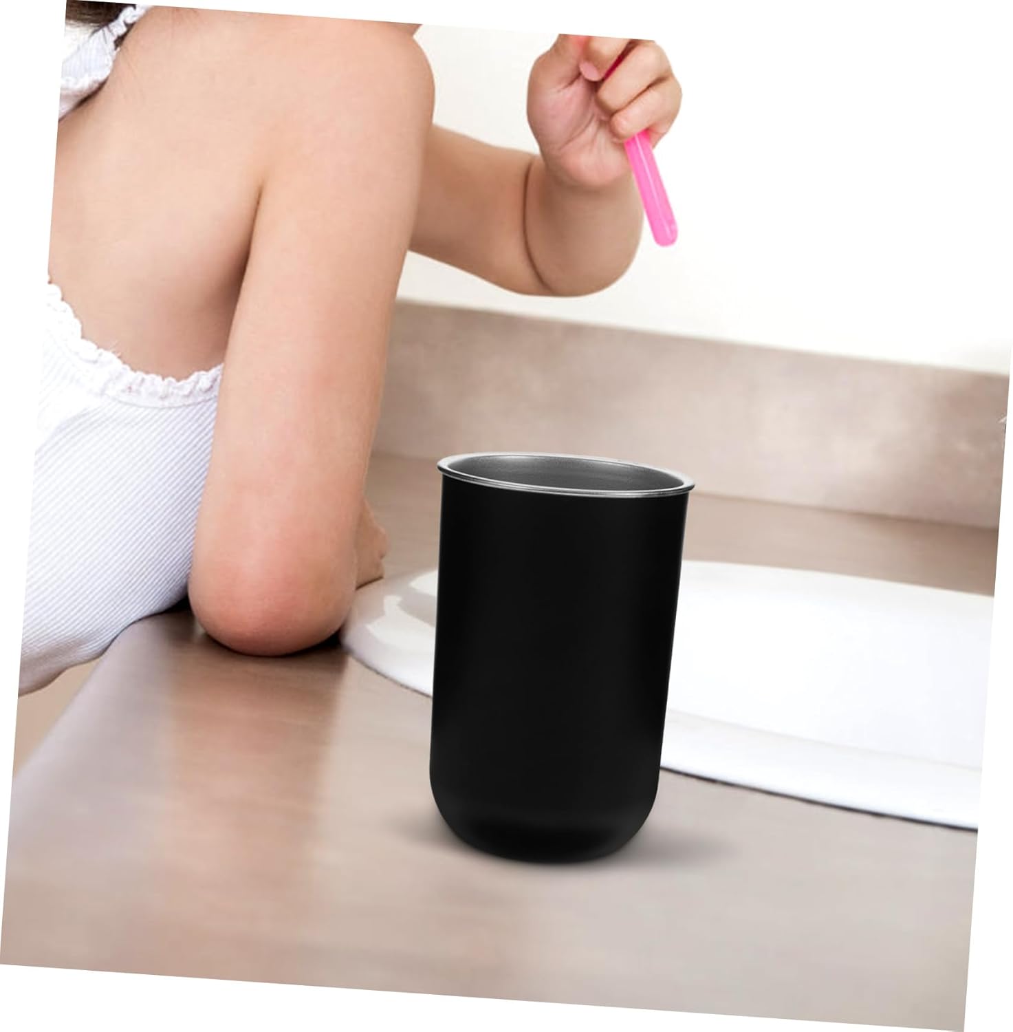 Zerodeko 2pcs Stainless Steel Toothbrush Cup Holder