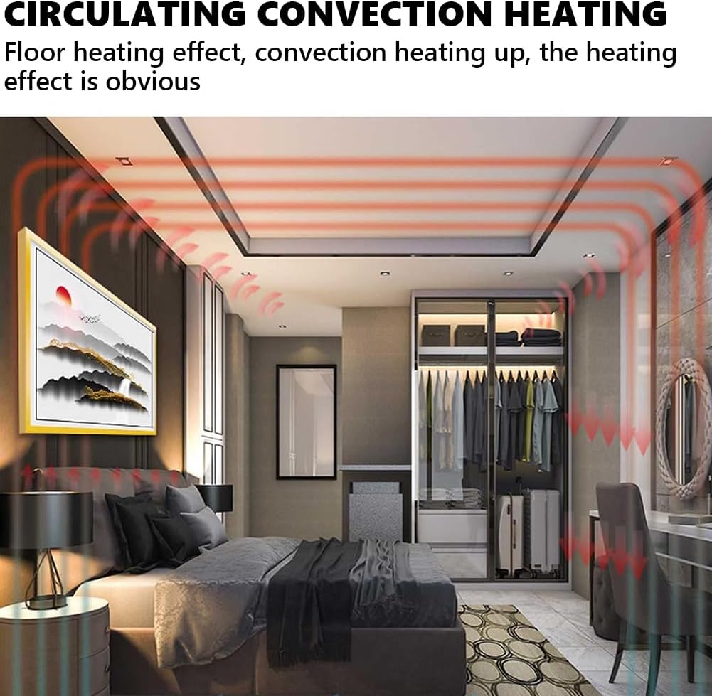 MegLob 1200W Wall Mount Space Heater with Remote Control