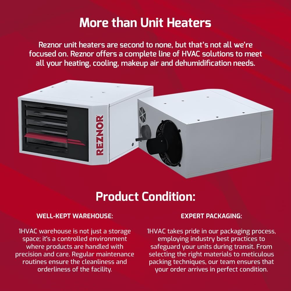 Reznor 60000 BTU Natural Gas Heater Indoor Use