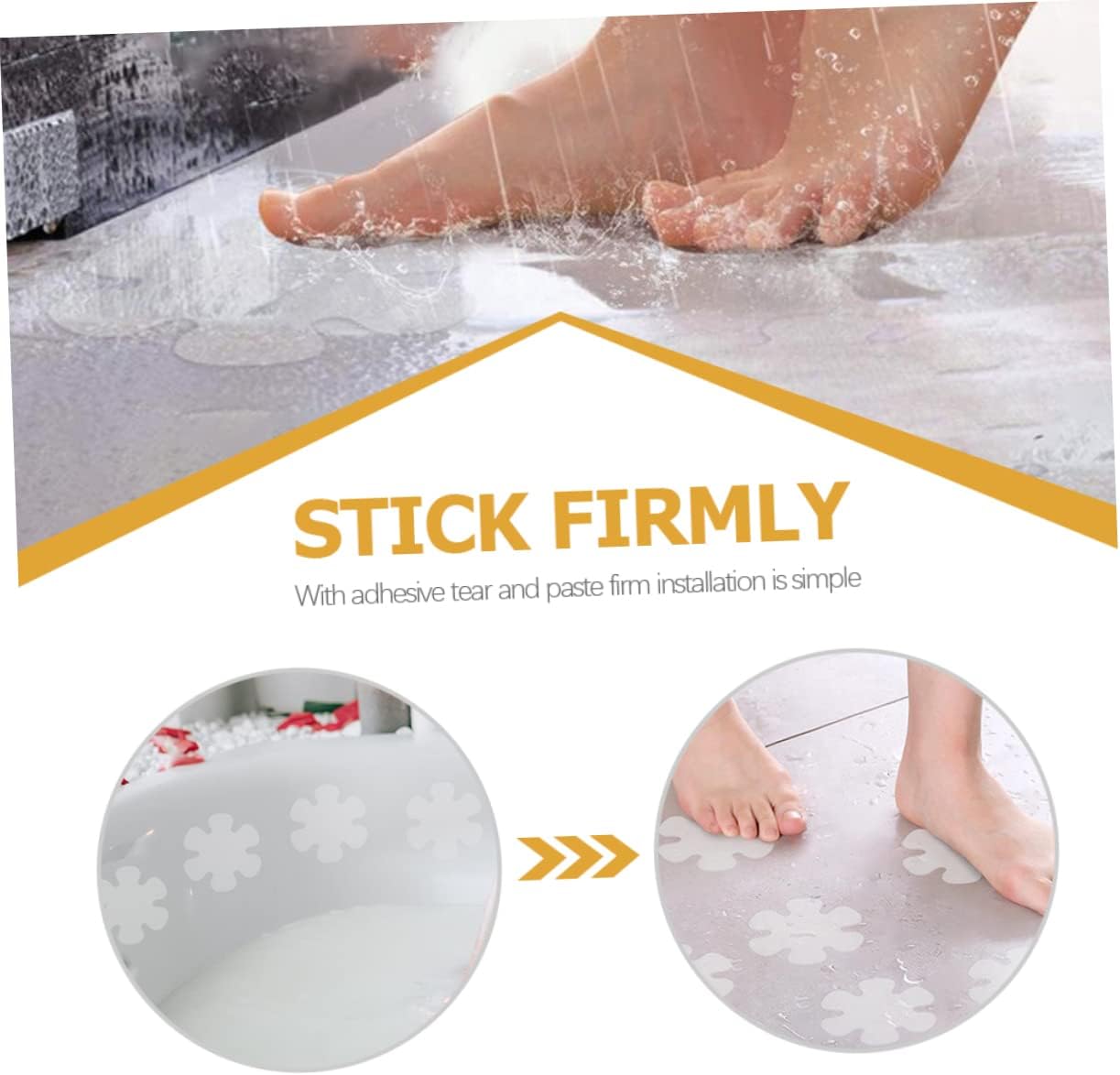 12Pcs Non Slip Bathtub Stickers for Safety and Decor