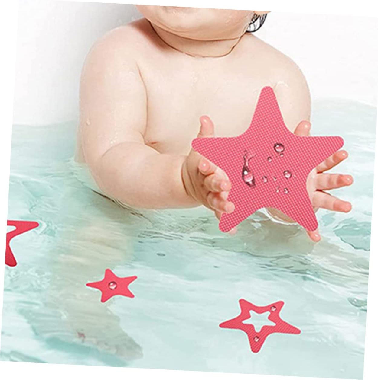 Mobestech 12pcs Star Shape Skid Bath Stickers