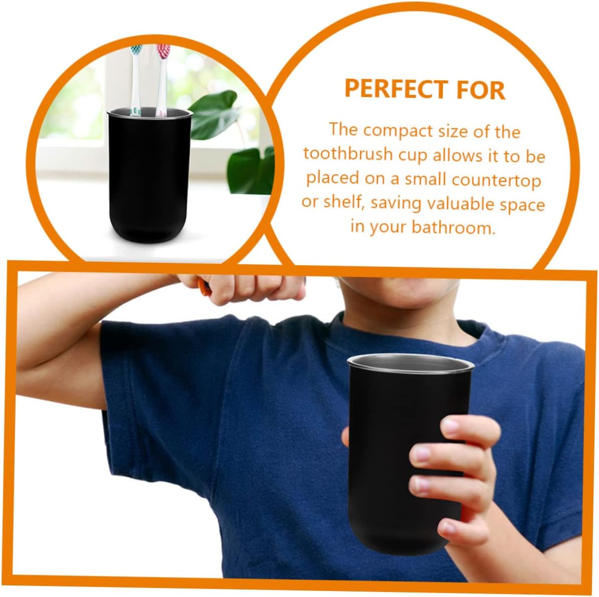 Ciieeo 2pcs Unbreakable Mouthwash Cups for Travel and Bathroom Use