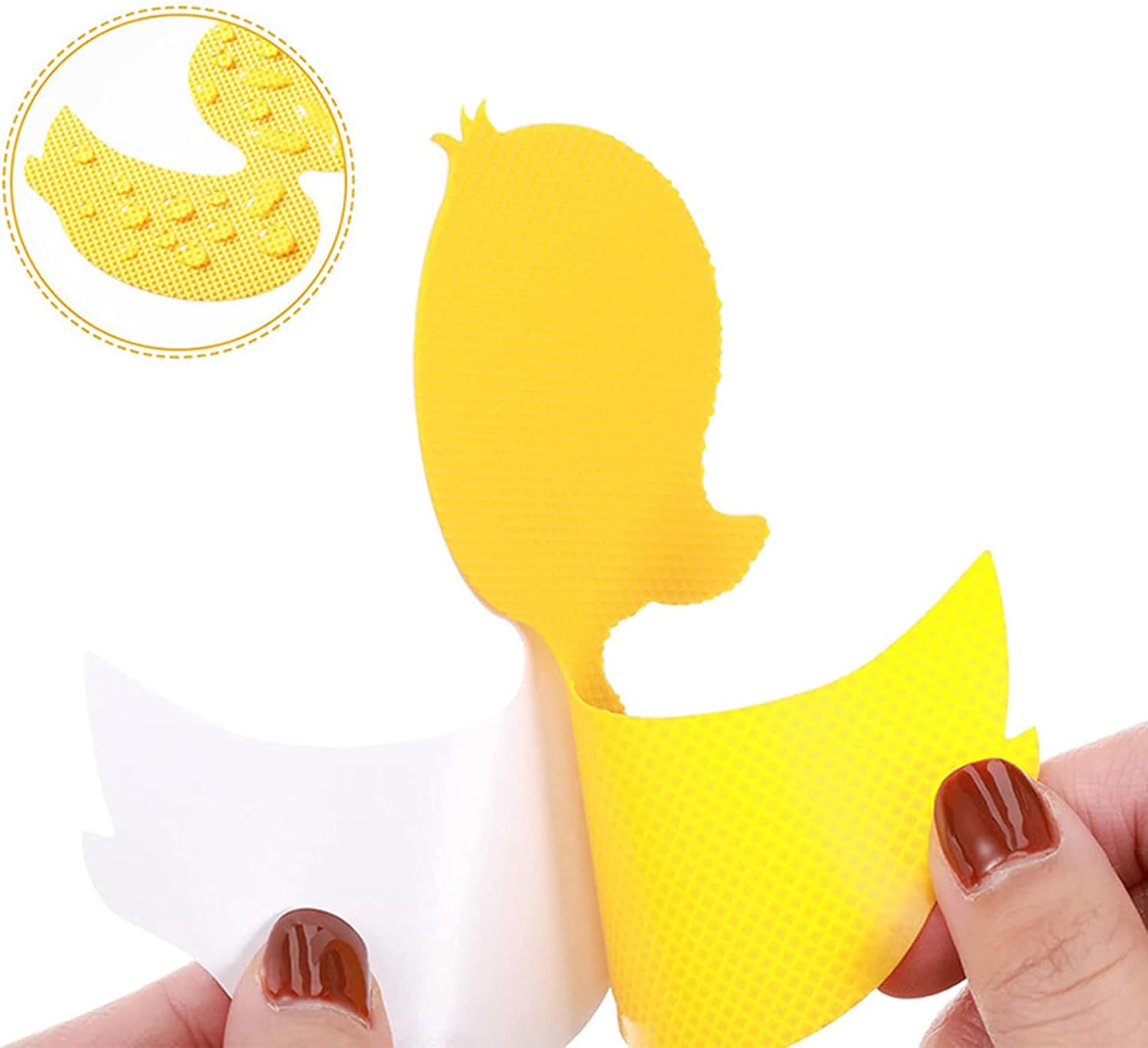 12pcs Anti-Slip Duck Shape Bathtub Sticker Mats