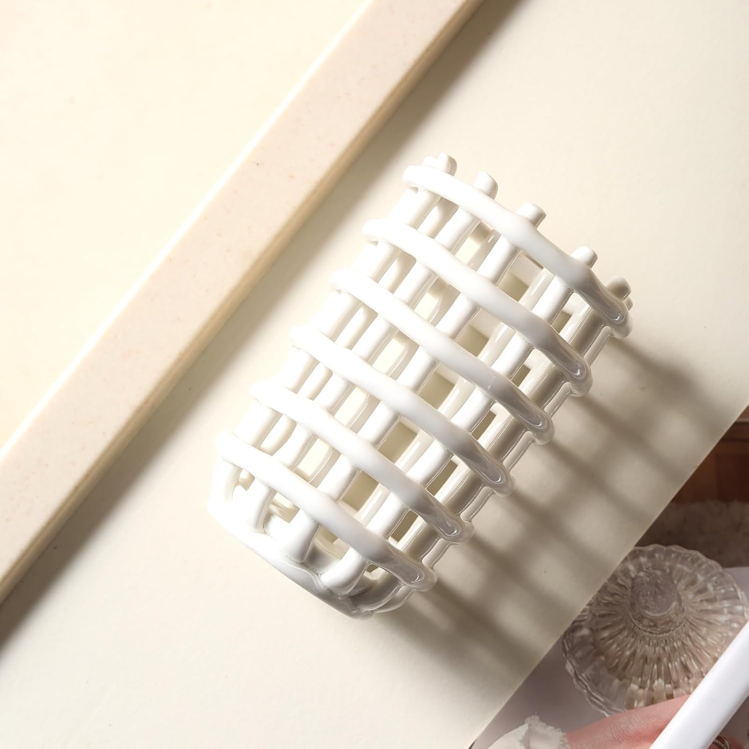 LILITURF Ceramic Toothbrush Holder for Bathroom