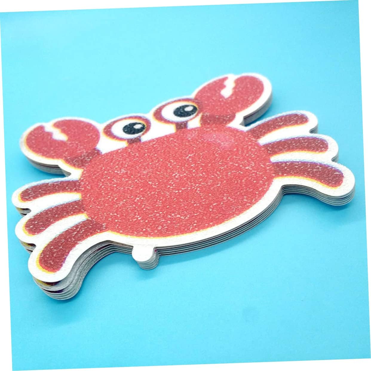 Non-Slip Bath Grip Stickers Crab Design Frosted Decals