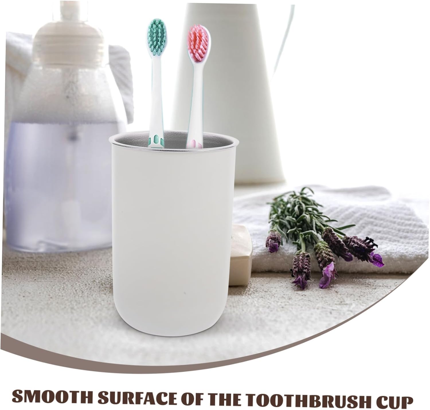 Cabilock 2pcs Stainless Steel Toothbrush Storage Cup for Kids
