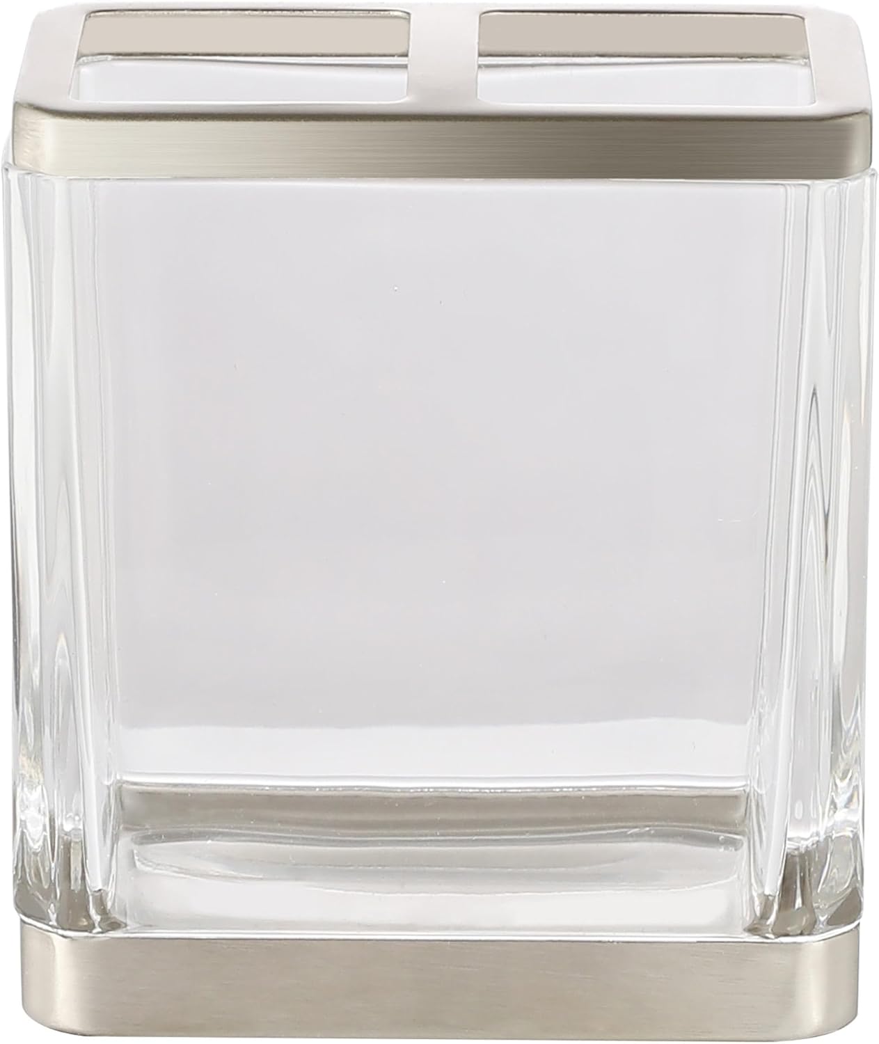 H Halston Heavy Weight Glass Toothbrush Holder