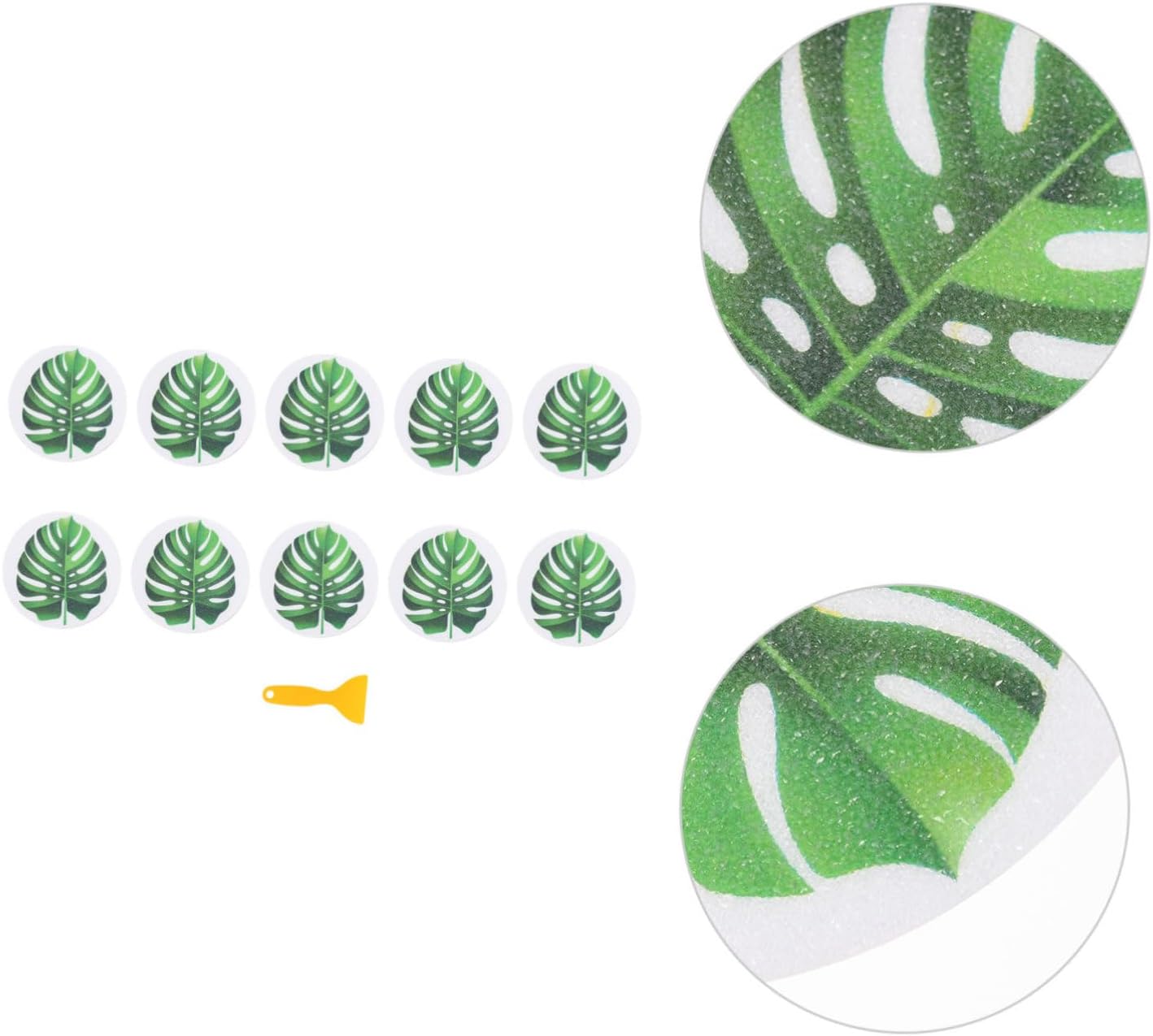 Ciieeo Leaf Design Anti-Skid Bath Decals