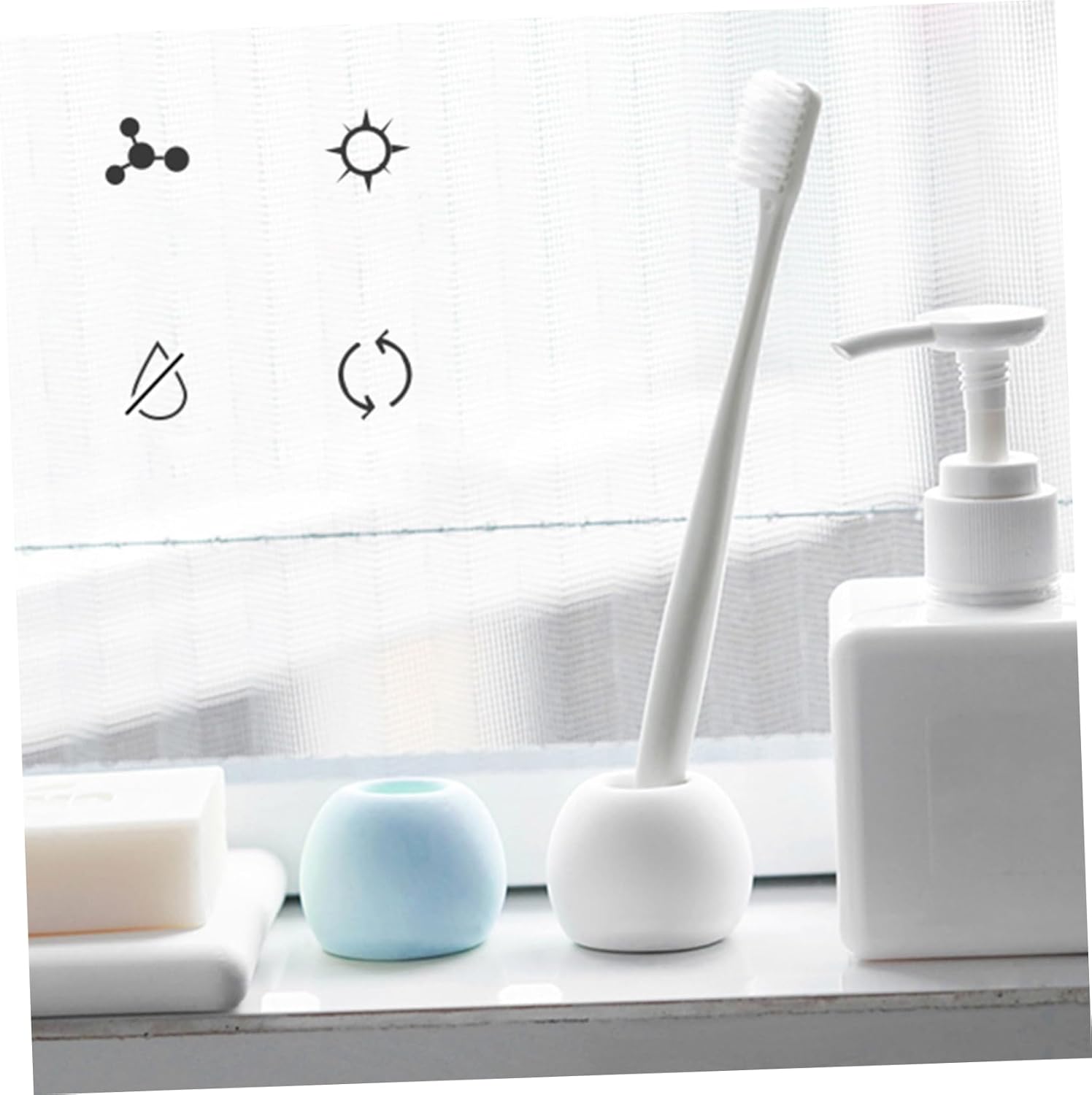 TOPPERFUN 3 Piece Electric Toothbrush Holder