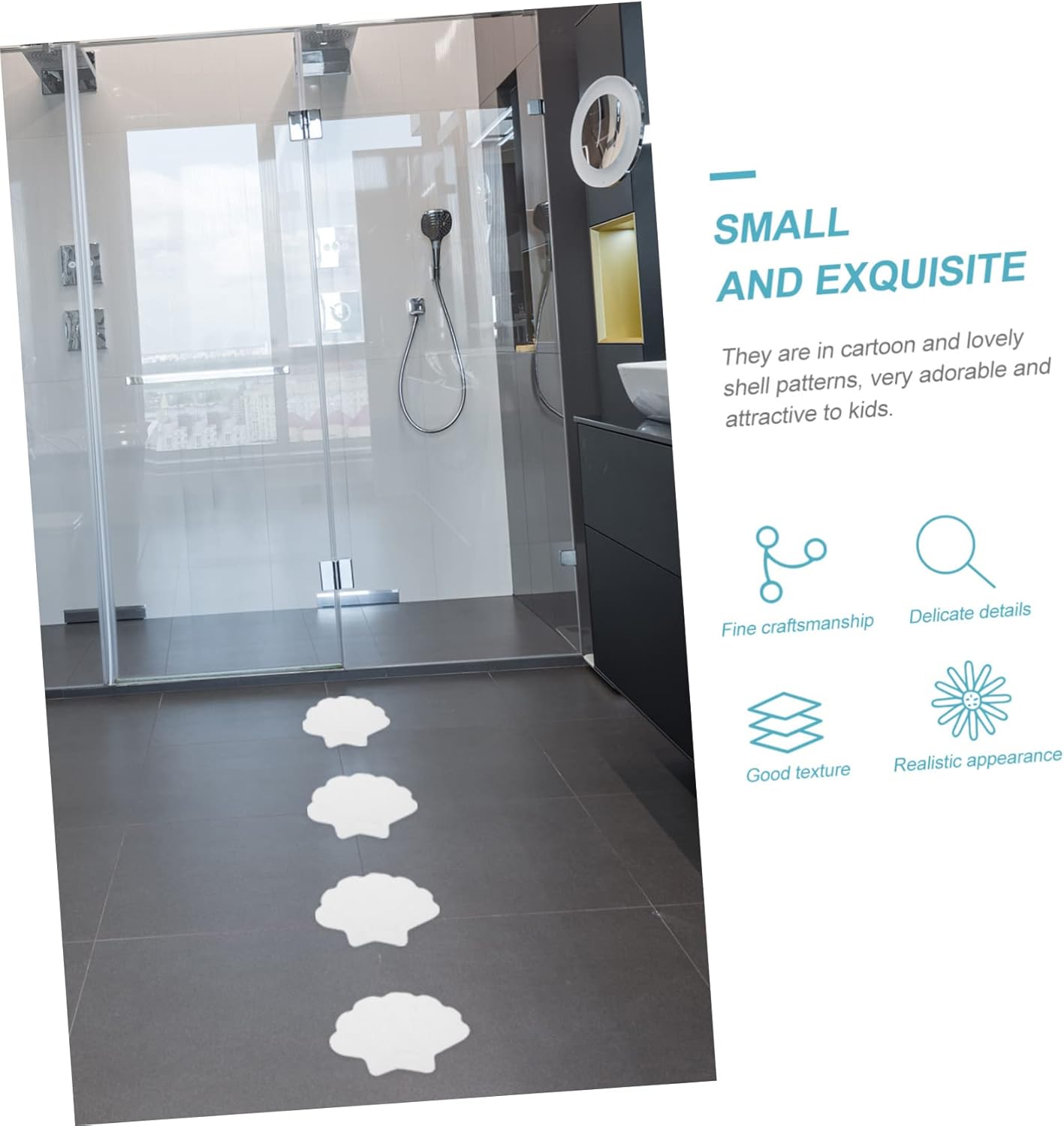 Ciieeo Cartoon Bathtub Stickers - Skid Proof Safety Decals for Kids