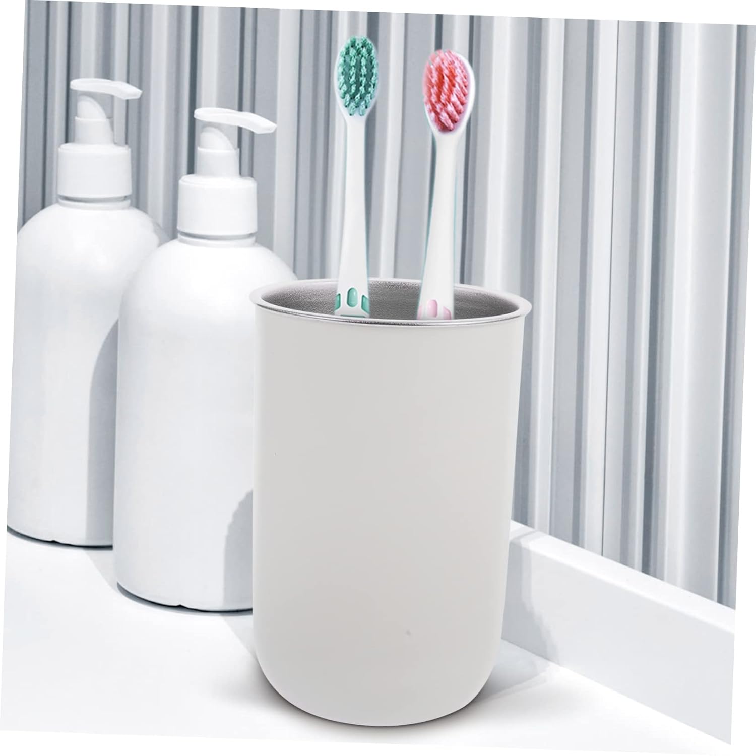 Stainless Steel Travel Toothbrush Holder Cups for Boys and Girls