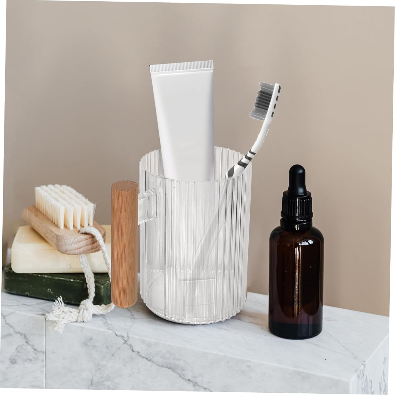 ULTECHNOVO 4Pcs Reusable Toothbrush Cups