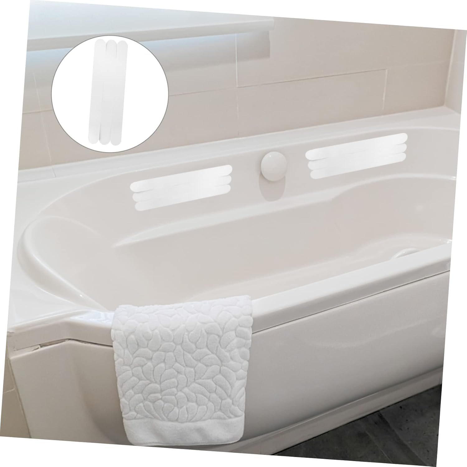 Ciieeo 12pcs Anti-Slip Bath Stickers for Tubs Showers Stairs