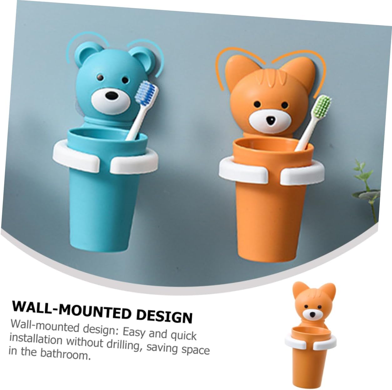 Adorable Cartoon Toothbrush Holder for Boys and Girls 1