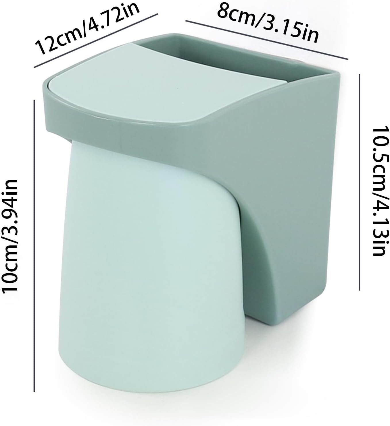 Sturdy Wall Mounted Toothbrush Holder with Magnetic Design