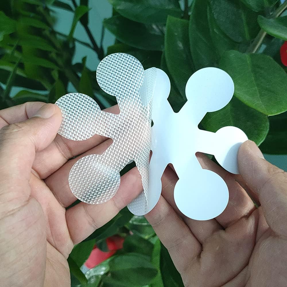 Flower Shape Luminous Non-Slip Bathroom Stickers 12 Pcs