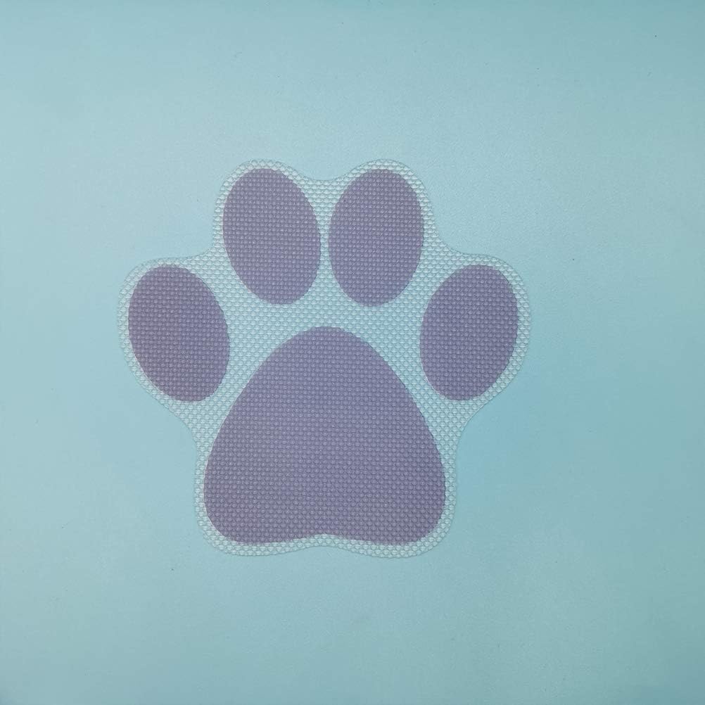 Cabilock 4pcs Cartoon Dog Footprint Bath Stickers - Safe and Fun for Kids