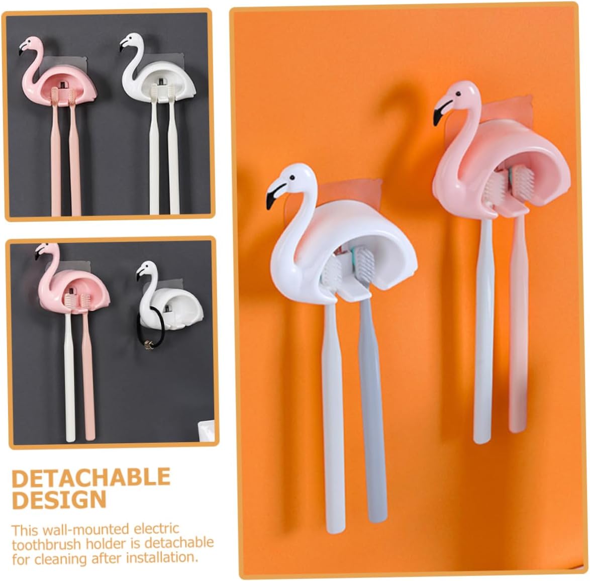 Anneome Bathroom Wall Toothbrush Holder Modern Decor