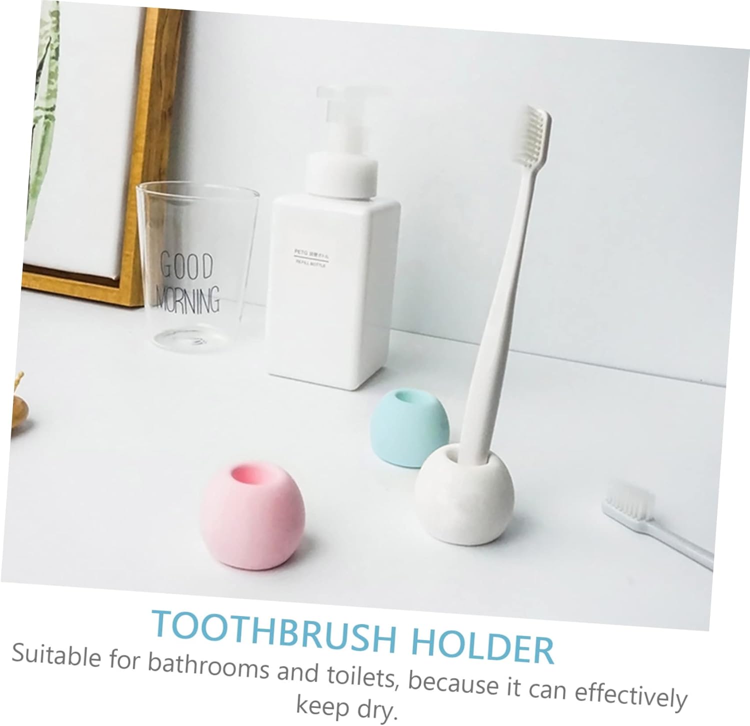 HOLIDYOYO Electric Toothbrush Holder with Water Absorbent Design