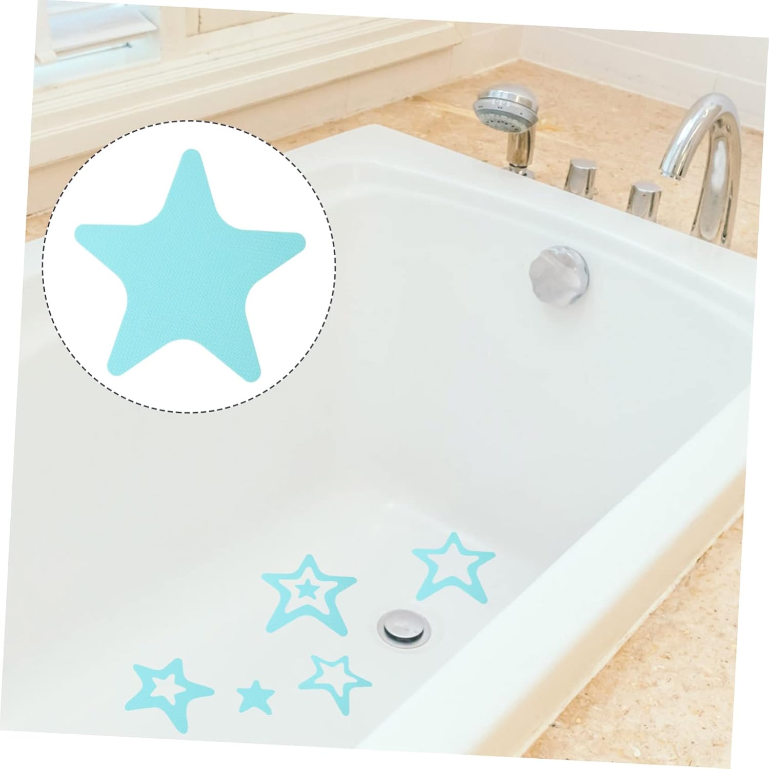Luxshiny 20pcs Anti-Slip Bath Sticker for Tub Safety Decals