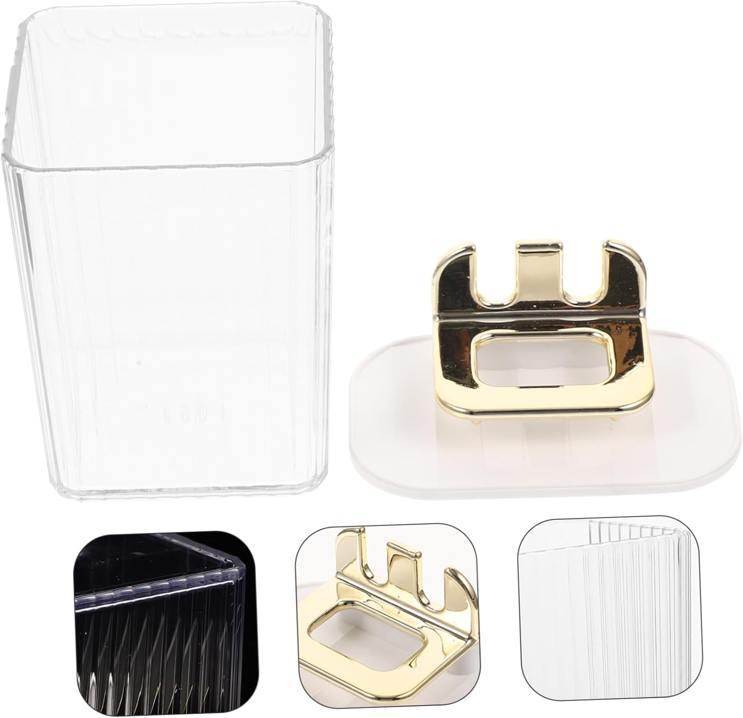 SWOOMEY Wall Mounted Toothbrush Holder Set with Tumbler