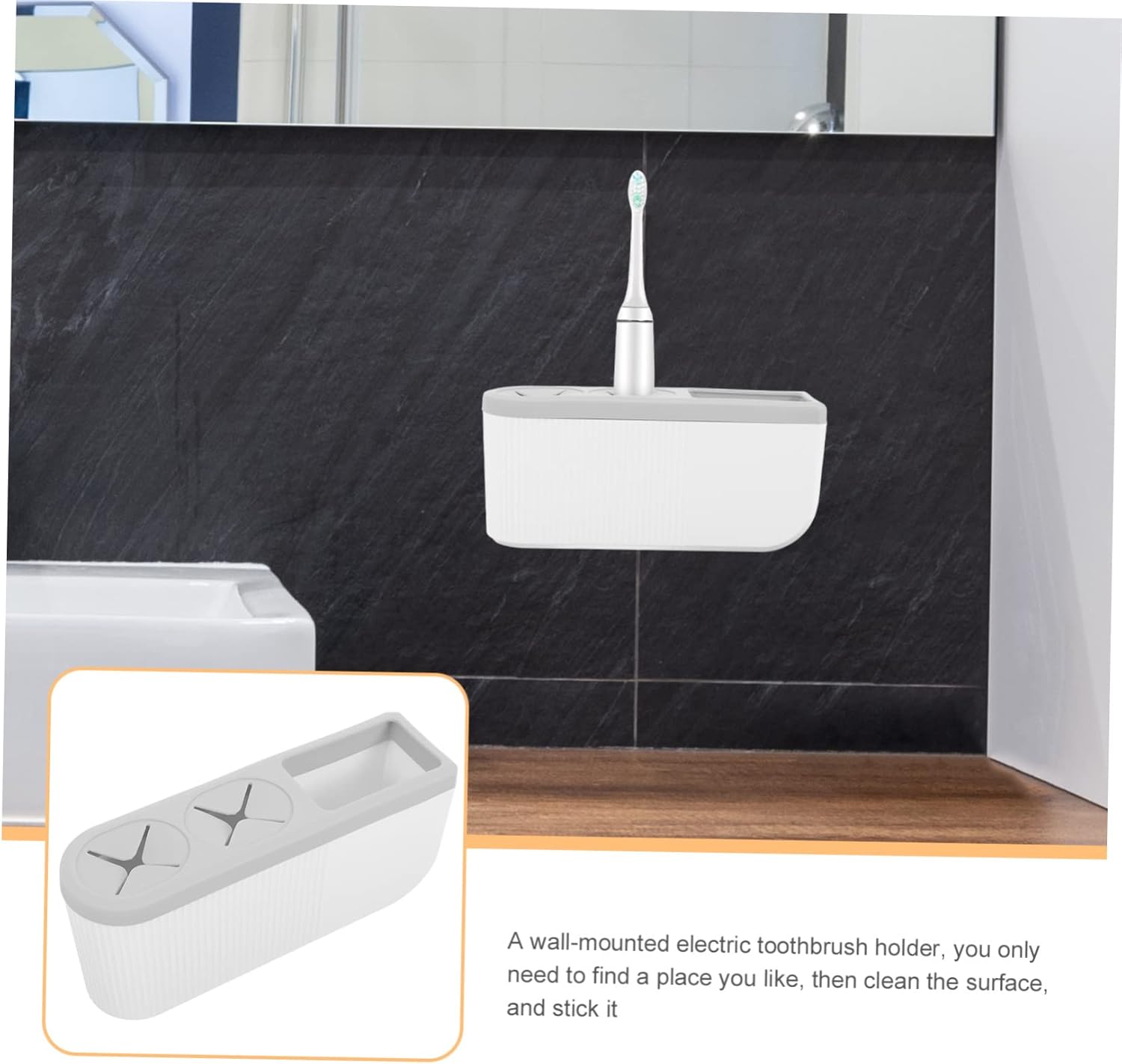 IWOWHERO Wall Mounted Toothbrush Holder