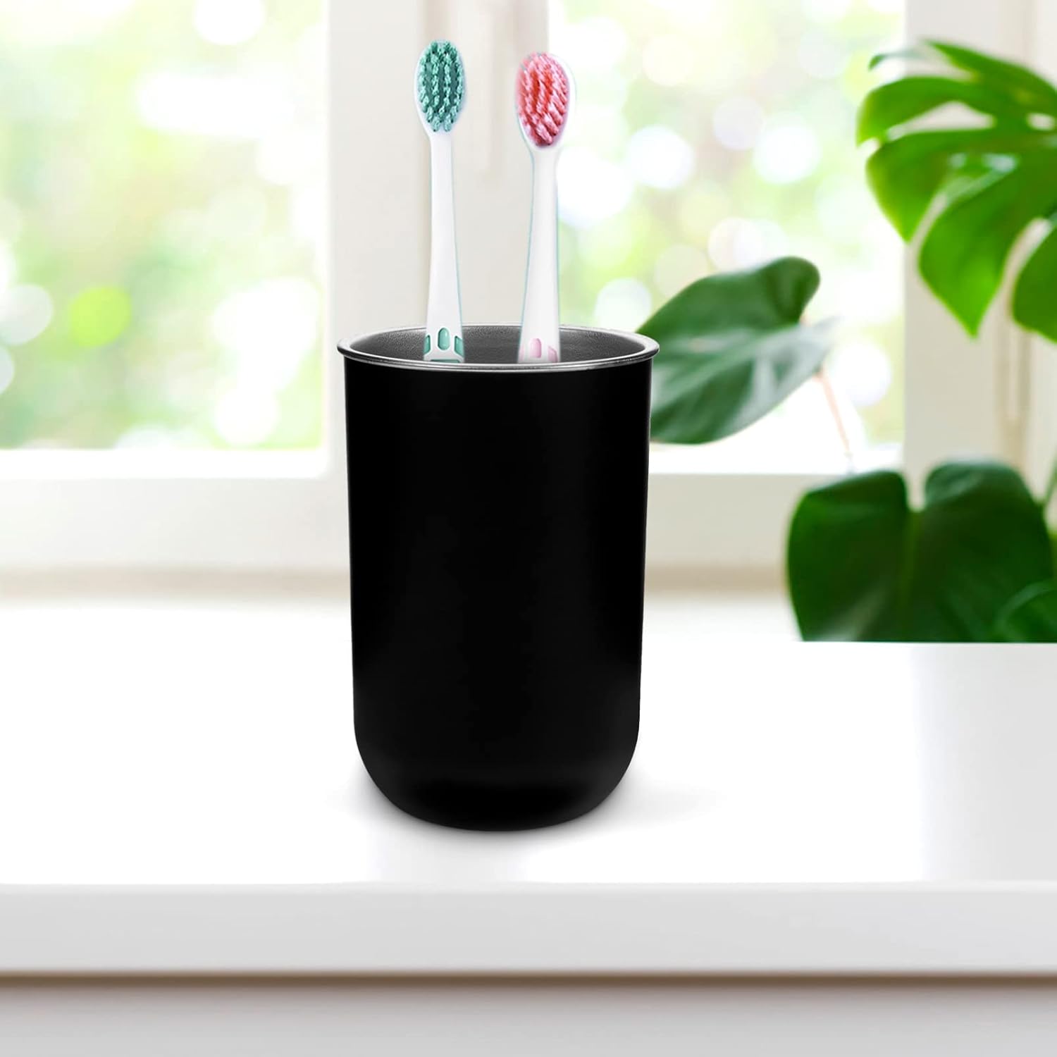 Stainless Steel Toothbrush Cup Holder for Home Hotel Travel