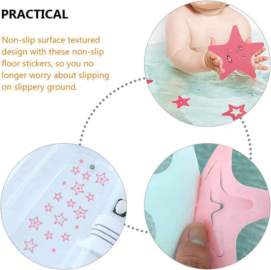 Kisangel 12pcs Non-Slip Bath Stickers for Safety