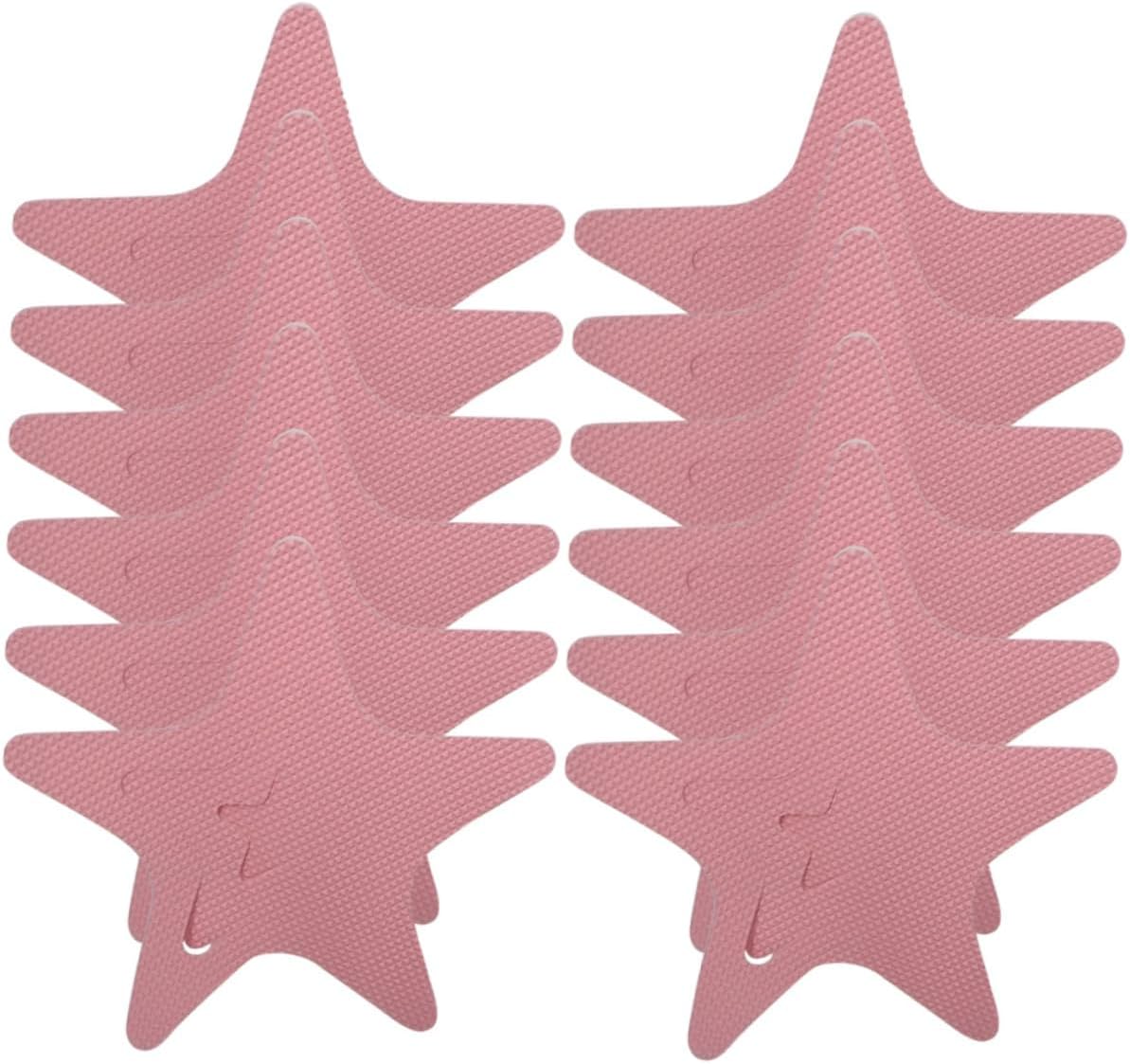 12pcs Star Shape Non-Slip Bathroom Stickers for Bathtub and Shower
