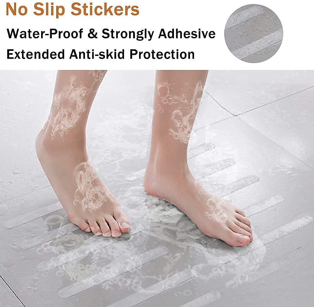 V-TOP 2 Pack Tub Stopper with 30 Non Slip Stickers