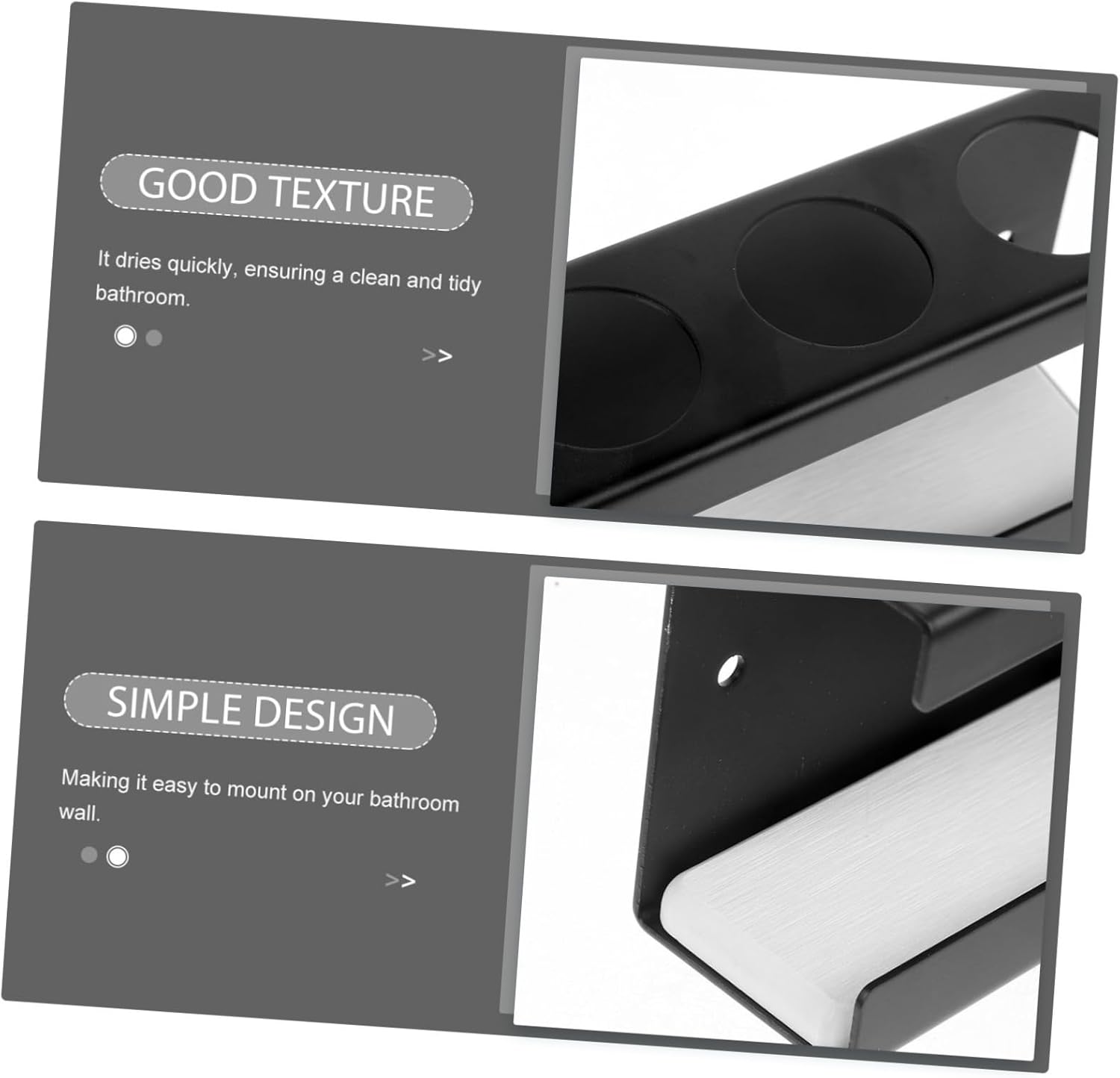 Stainless Steel Electric Toothbrush Wall Holder