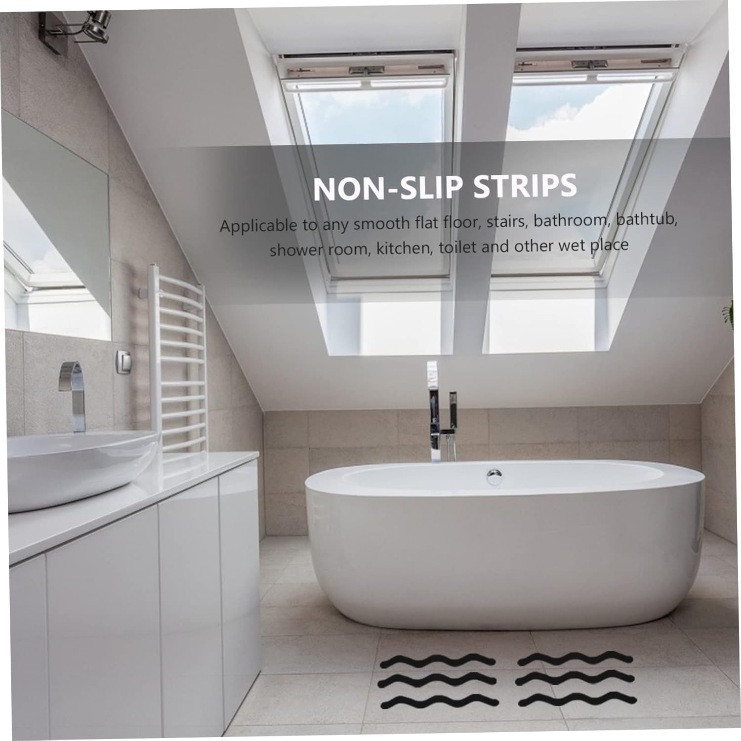 Zerodeko 24pcs Anti-Slip Stickers for Bathroom