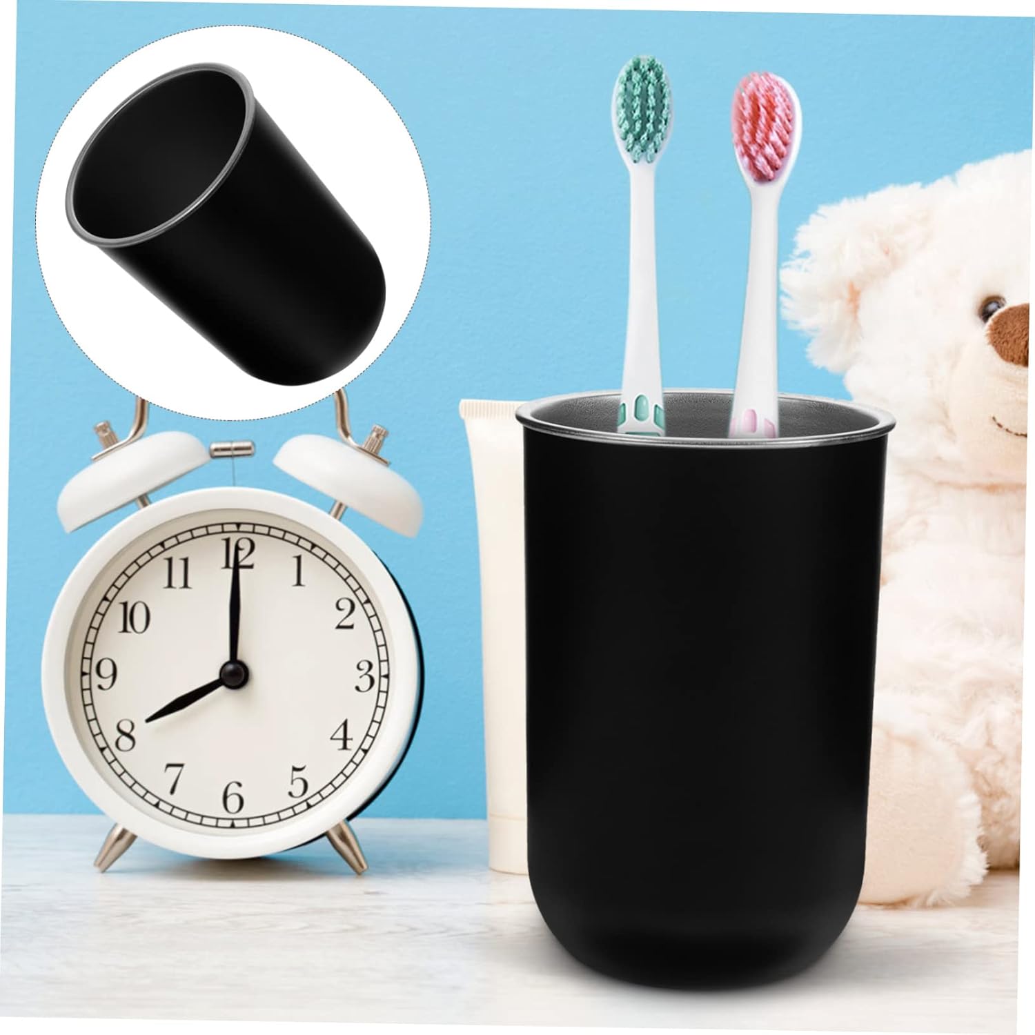HOOTNEE 2pcs Stainless Steel Toothbrush Holder