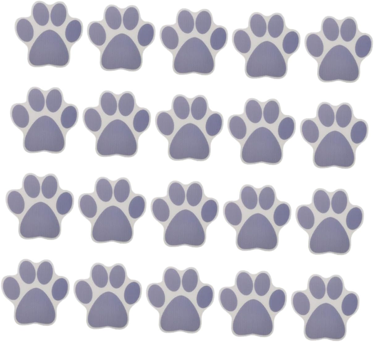 Ciieeo 20pcs Cartoon Dog Footprint Anti-Slip Bathtub Decals