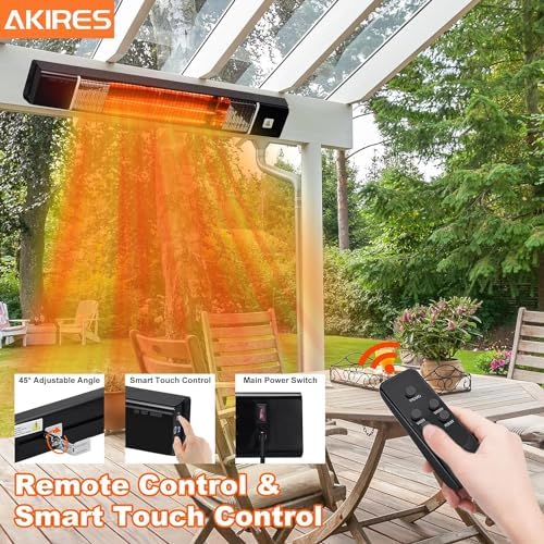 CLEIPENG Outdoor Electric Space Heater with Remote Control