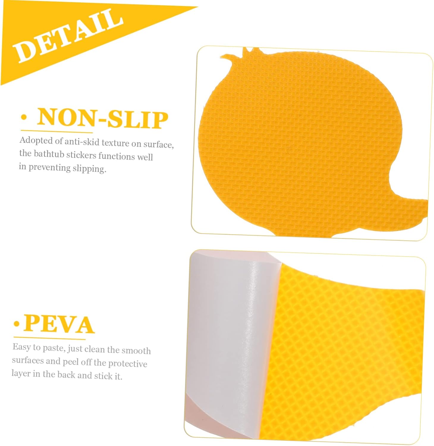 DECHOUS Bathtub Non-Slip Stickers with Fun Duck Pattern
