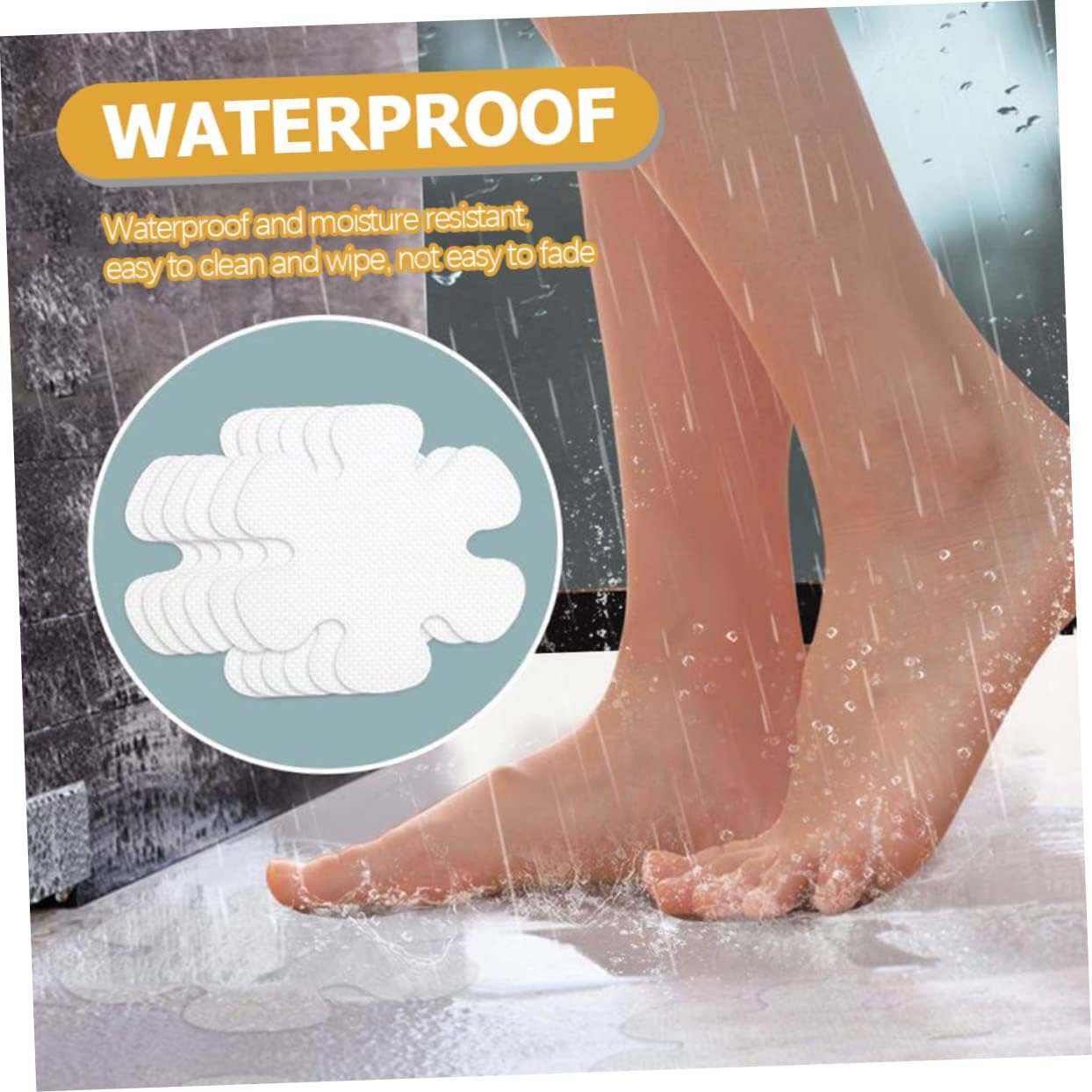1Set Flower Non-Slip Bath Stickers for Safety