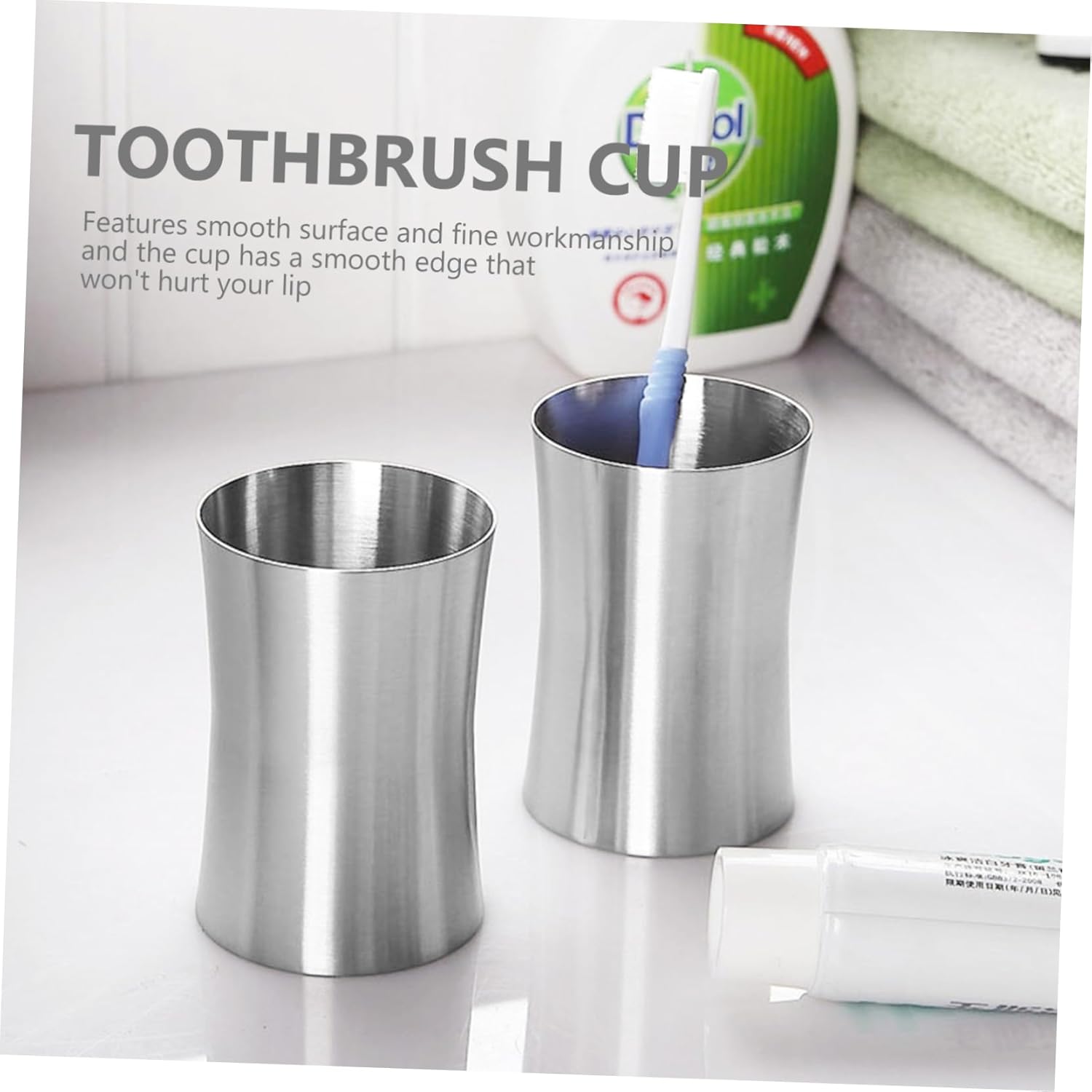 CIYODO Reusable Toothpaste Cup with Foldable Design