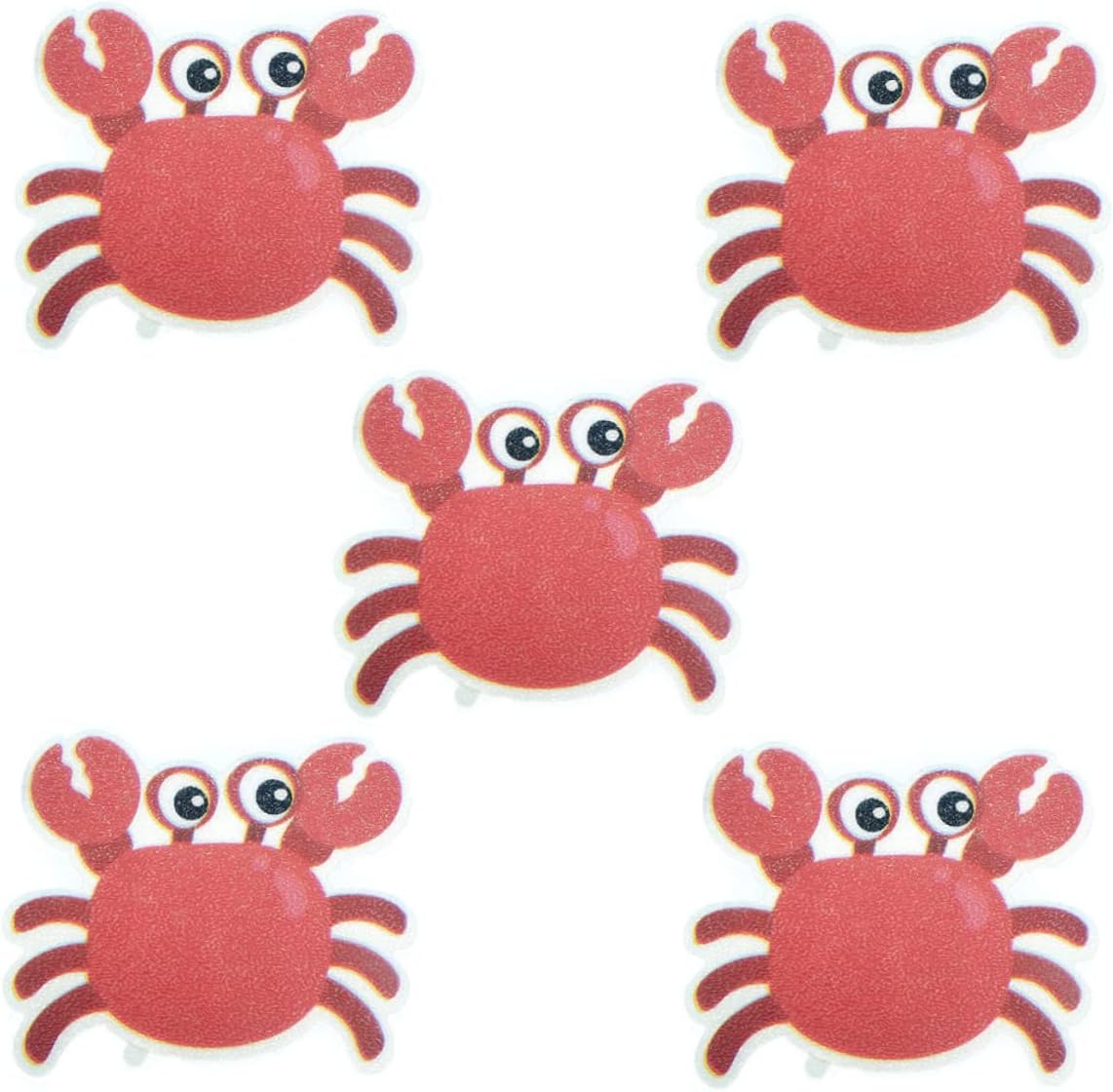 Non-Slip Bath Grip Stickers Crab Design Frosted Decals