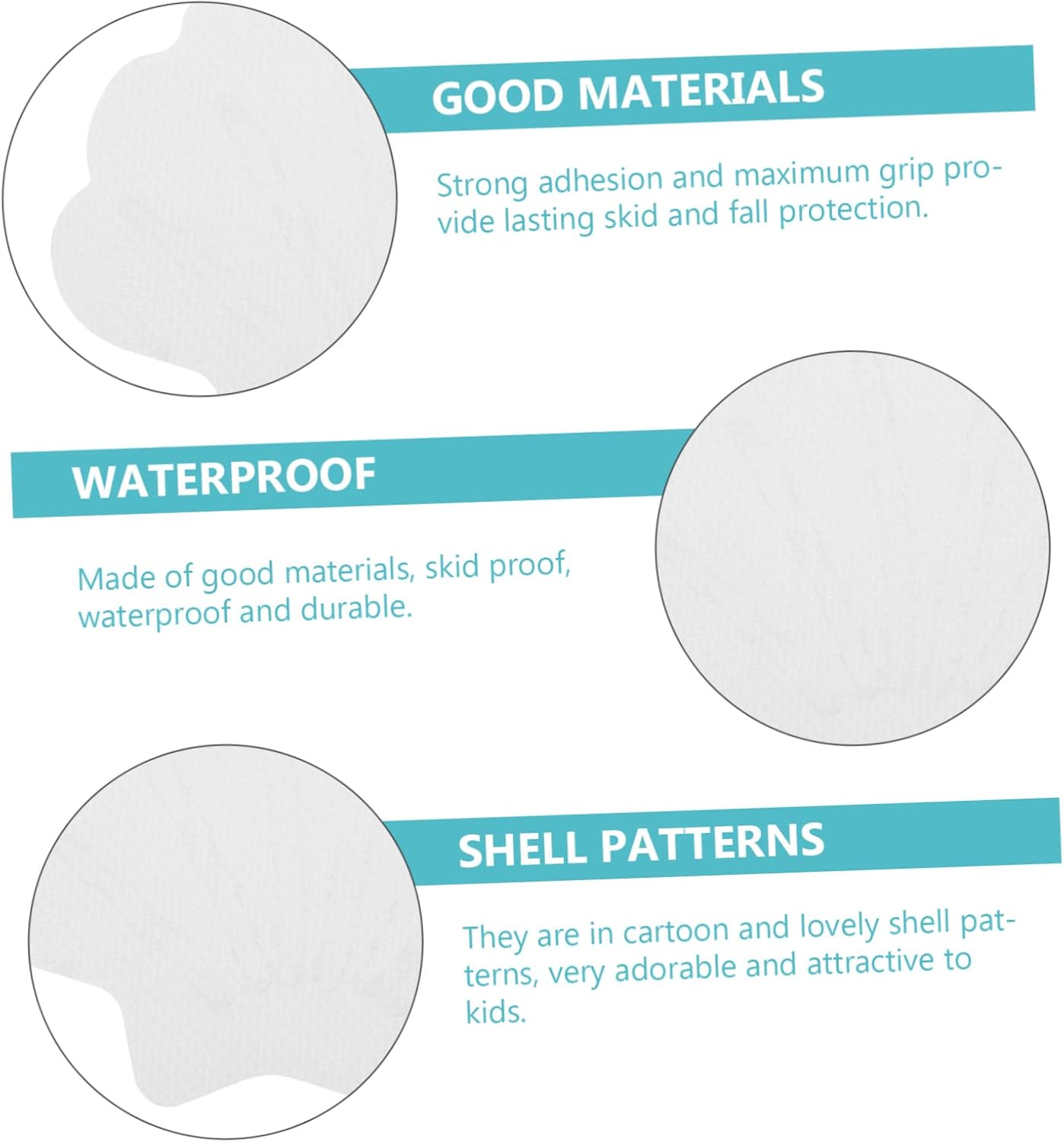 Ciieeo Cartoon Bathtub Stickers - Skid Proof Safety Decals for Kids